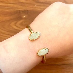 Kendra Scott gold Elton druzy bracelet